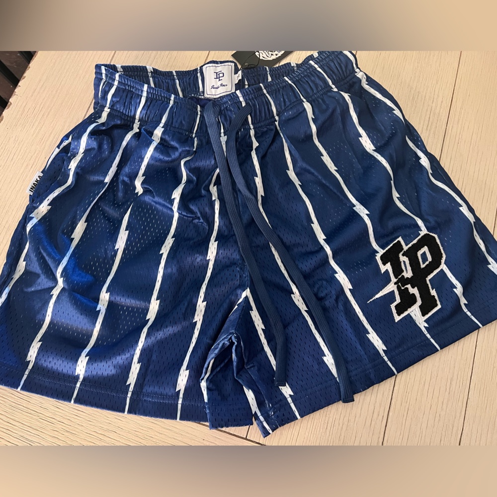 Inaka Power- PINSTRIPE SHORTS
VARSITY BLUE
